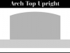 Arch Top Upright Monument